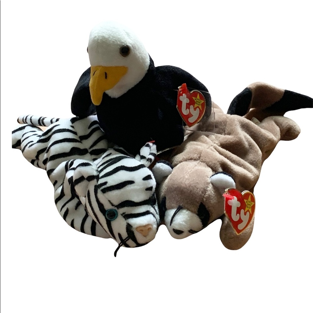3 Piece Ty ty beanie babies With tags